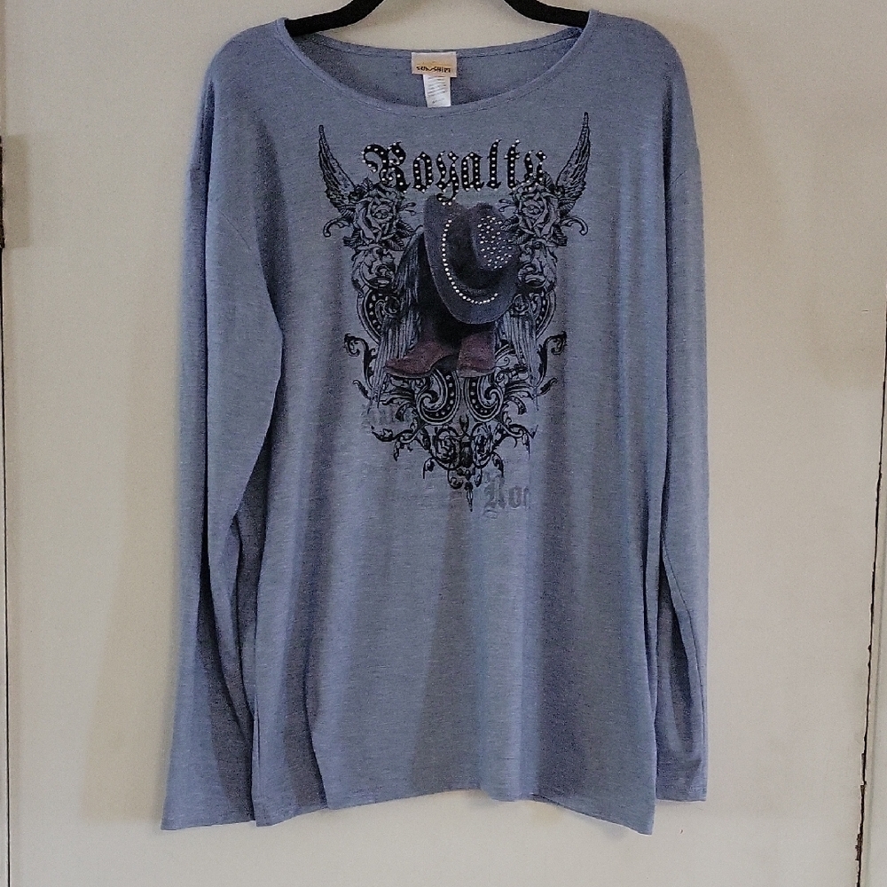 Women's Royalty Rocks bling Long Sleeve Tee